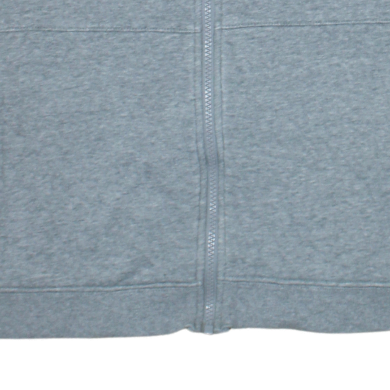 Nike Men's Grey Full Zip Cotton Fleece Sweatshirt Small