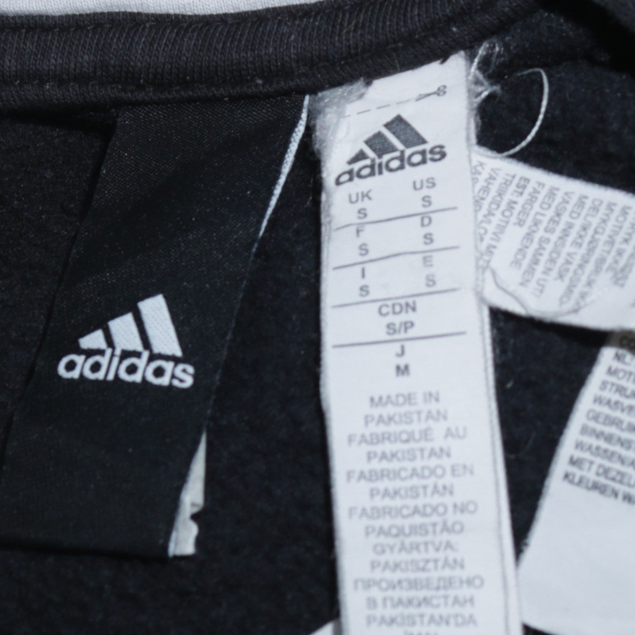 Adidas Men’s Black Pullover Hoodie S Regular Fit Logo Fleece