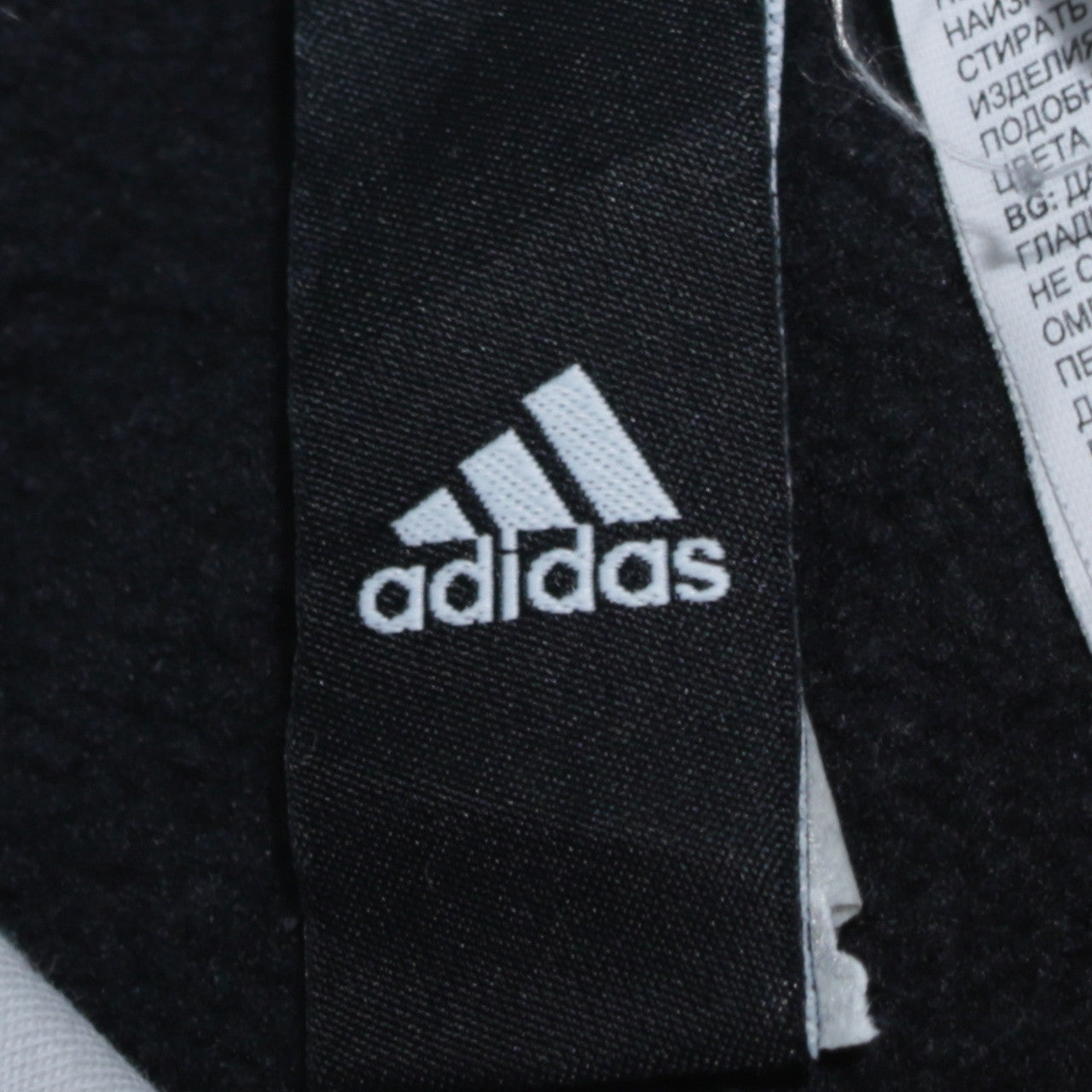 Adidas Men’s Black Pullover Hoodie S Regular Fit Logo Fleece