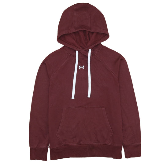 Under Armour Men’s Red Pullover Hoodie Small Relaxed Fit