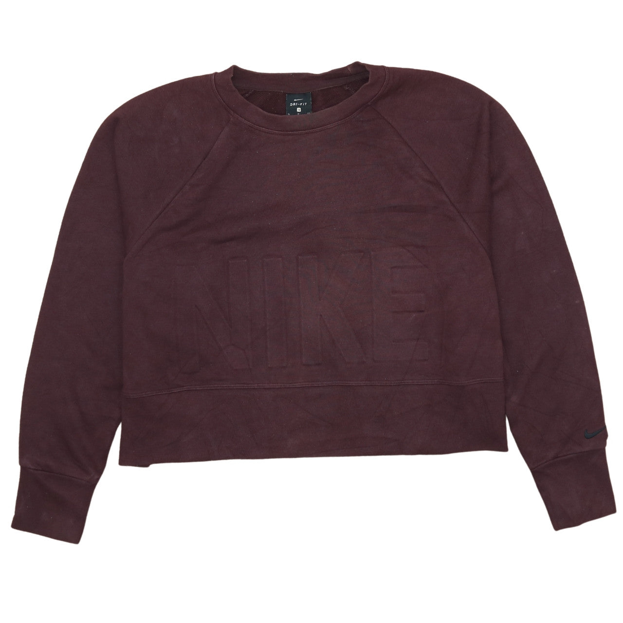 Nike Women's Burgundy Dri-FIT Pullover Sweatshirt Small