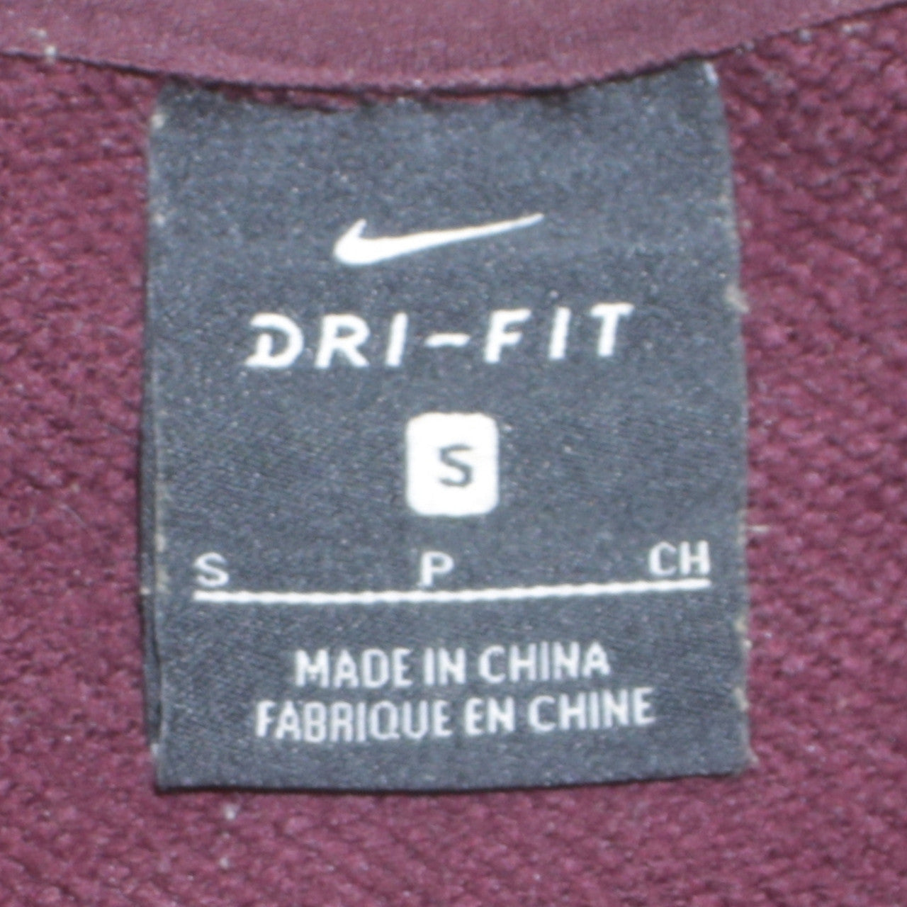 Nike Women's Burgundy Dri-FIT Pullover Sweatshirt Small