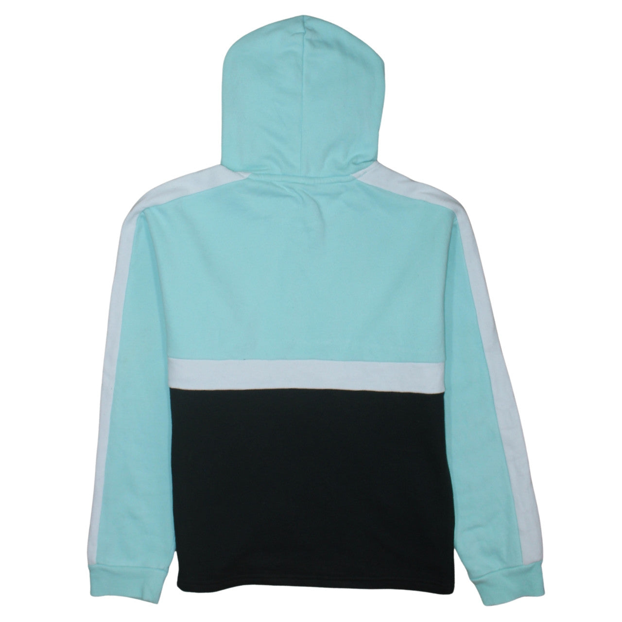 Fila Womens Mint Blue Colourblock Pullover Hoodie Size 16