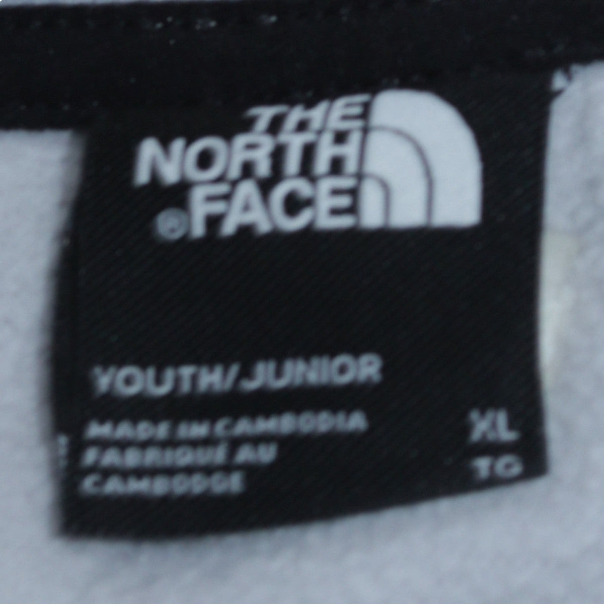 The North Face Boys Grey XL Pullover Sweatshirt Polyester Crew Neck