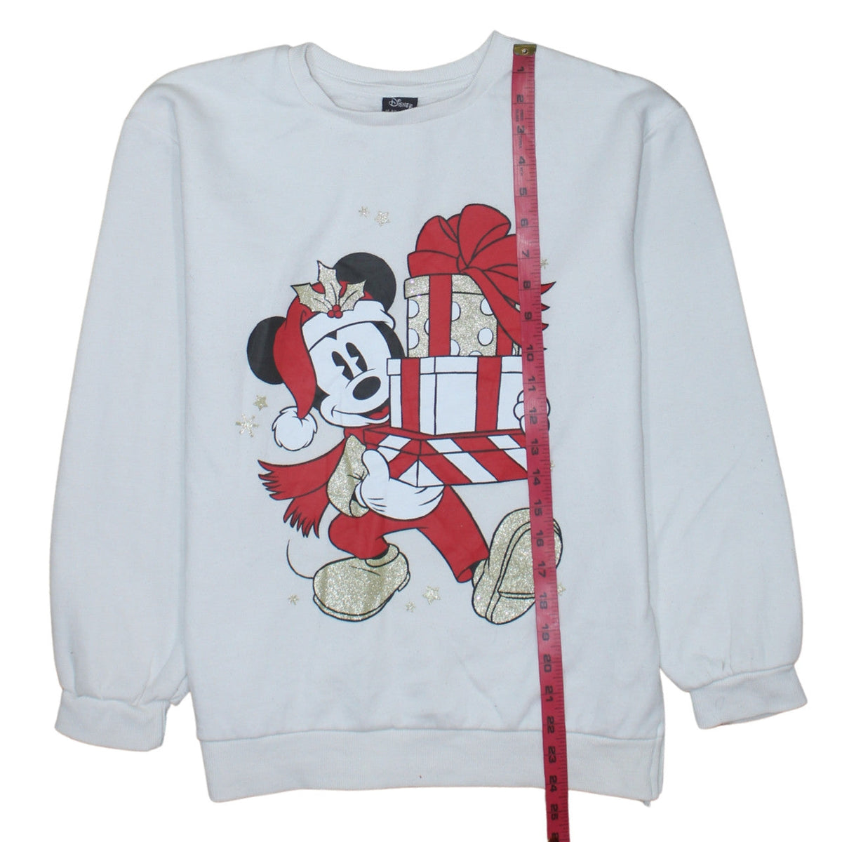Disney at Primark Girls White Christmas Mickey Mouse Sweatshirt 13-14 Years