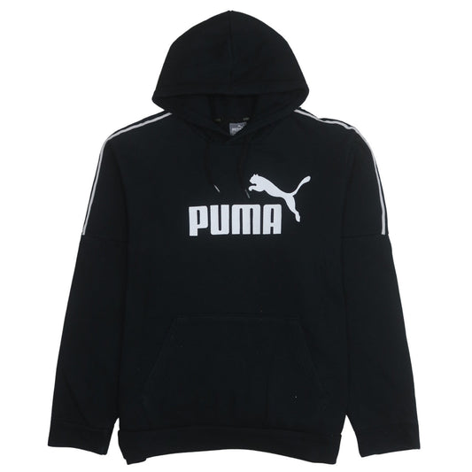 Puma Men's Black XL Pullover Hoodie Graphic Logo Sportswear
