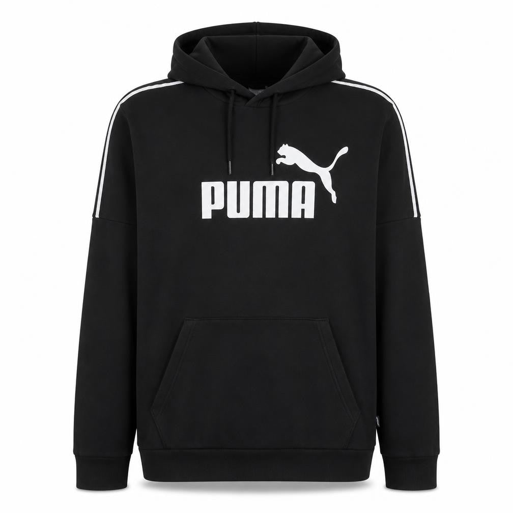 Puma Men's Black XL Pullover Hoodie Graphic Logo Sportswear