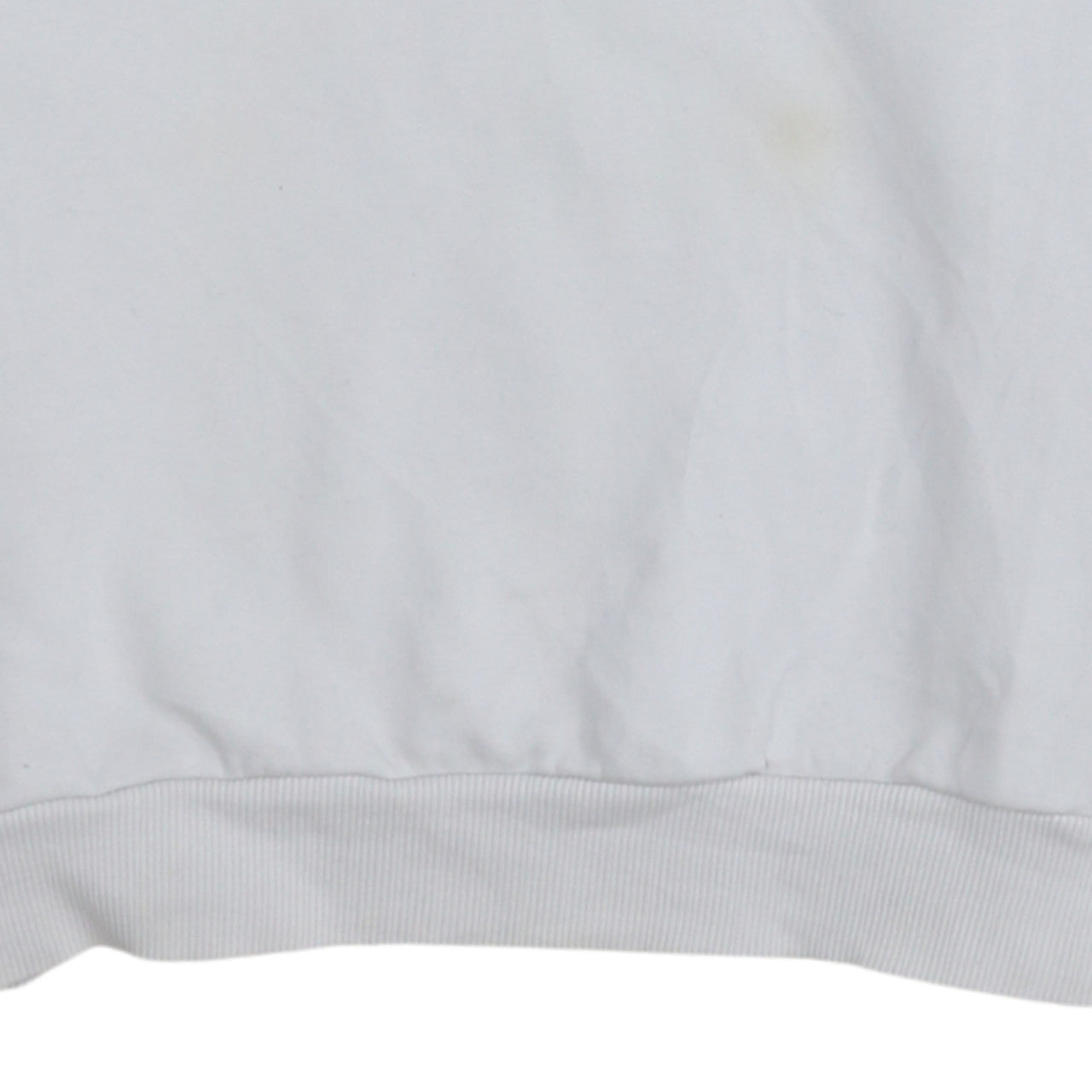 adidas Mens White XS Pullover Sweatshirt Crew Neck Logo Graphic Print
