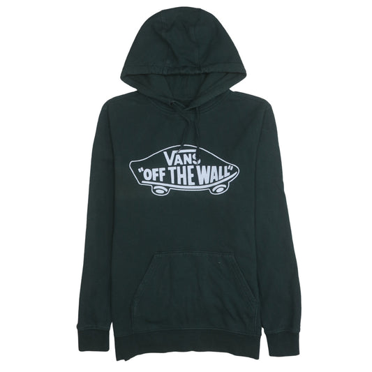Vans Mens Green XS Pullover Hoodie Off The Wall Logo Skateboard Sweatshirt