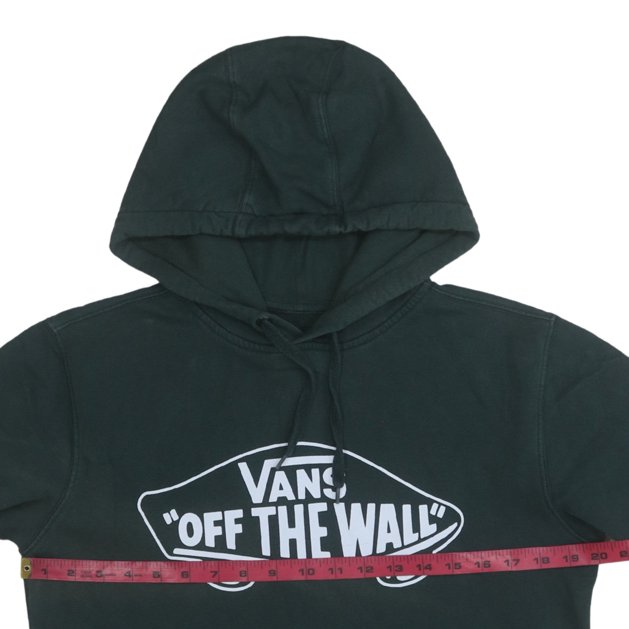 Vans Mens Green XS Pullover Hoodie Off The Wall Logo Skateboard Sweatshirt