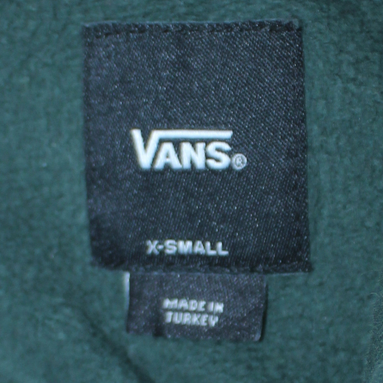 Vans Mens Green XS Pullover Hoodie Off The Wall Logo Skateboard Sweatshirt