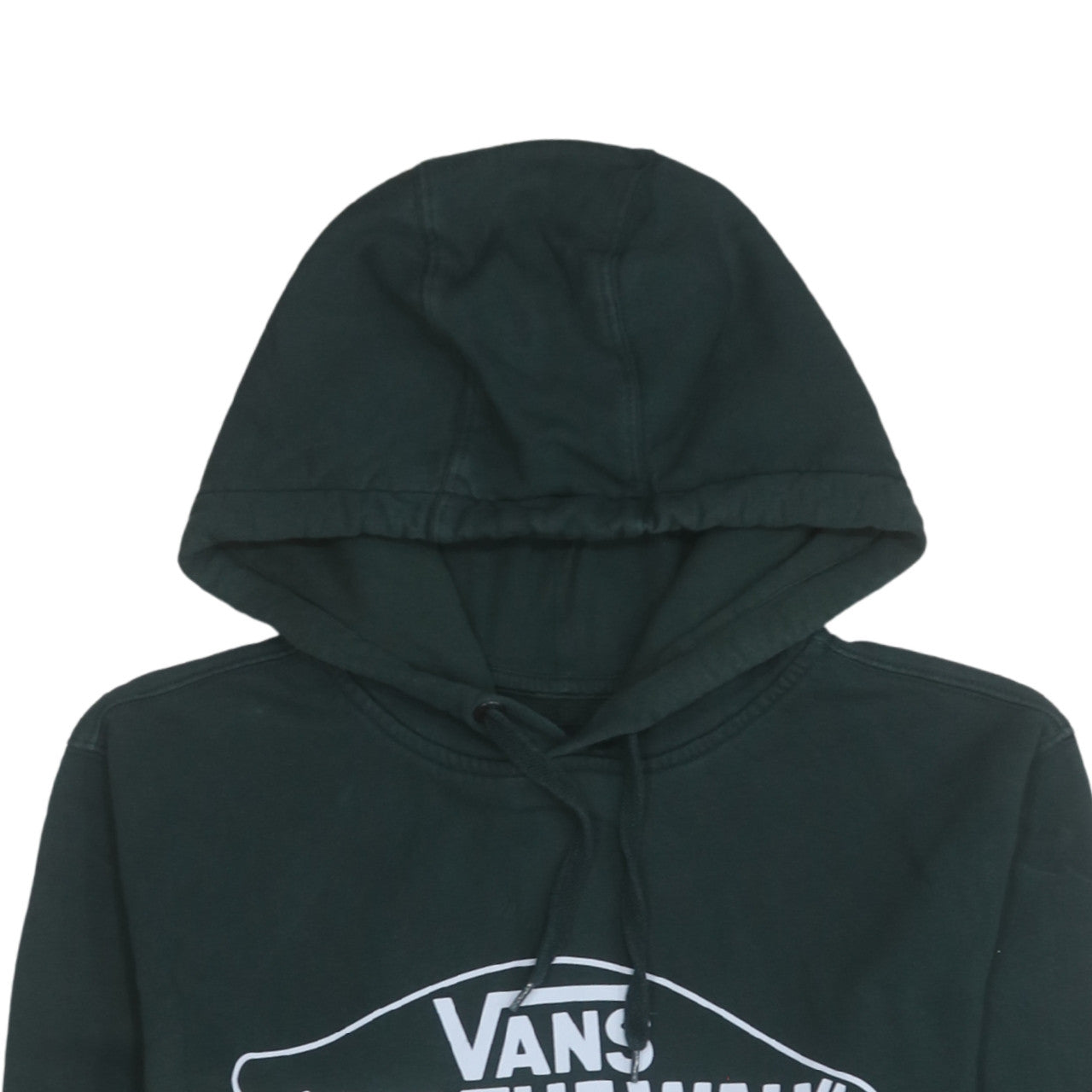 Vans Mens Green XS Pullover Hoodie Off The Wall Logo Skateboard Sweatshirt