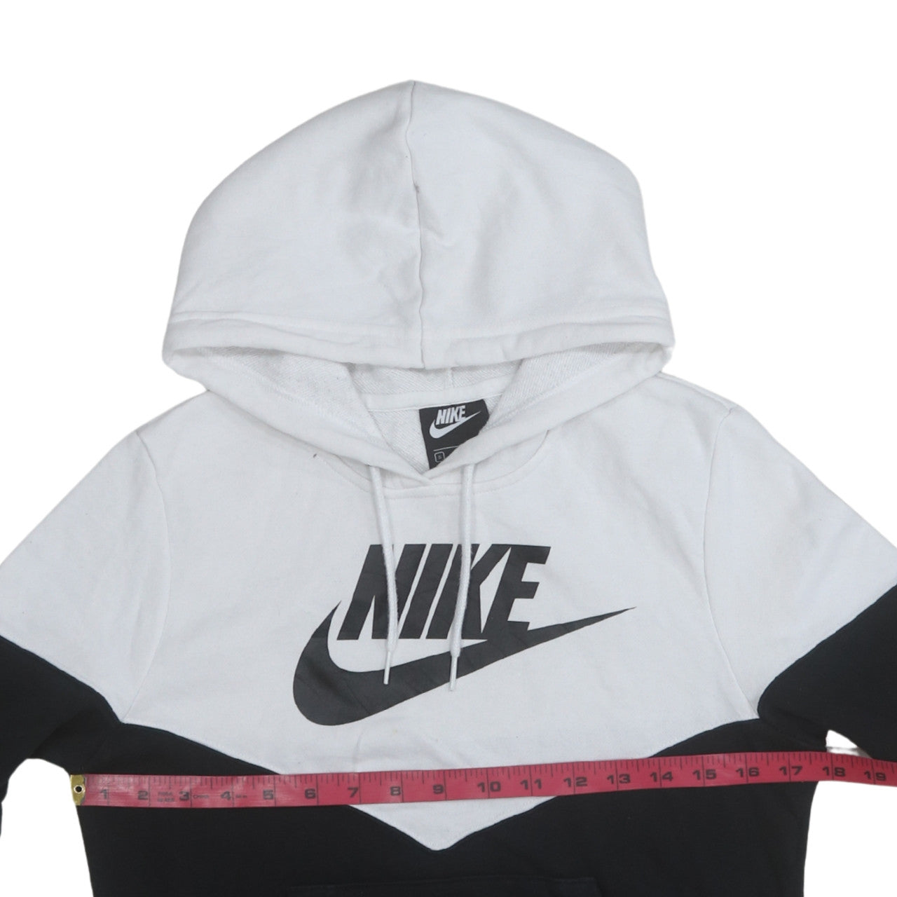 Nike Men's Black White Pullover Hoodie Small Graphic Logo Sportswear