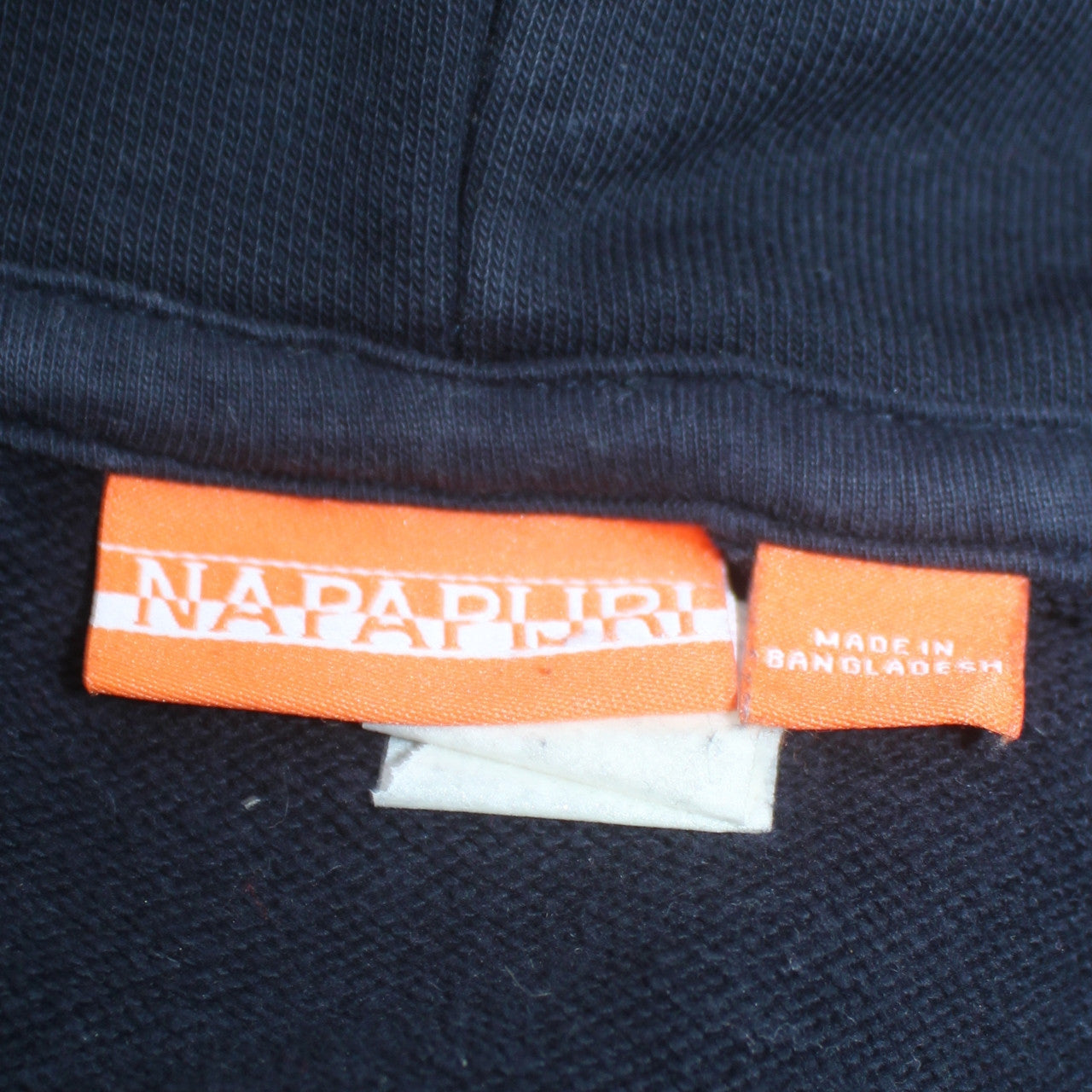 Napapijri Men's Blue Logo Pullover Hoodie Size M