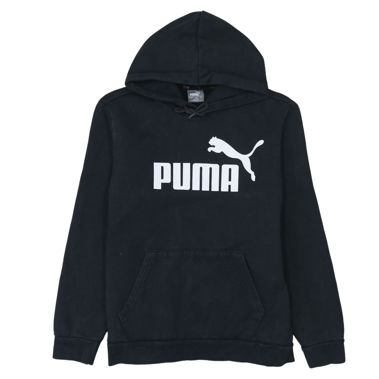 Puma Men's Black Regular Fit Pullover Hoodie Size S