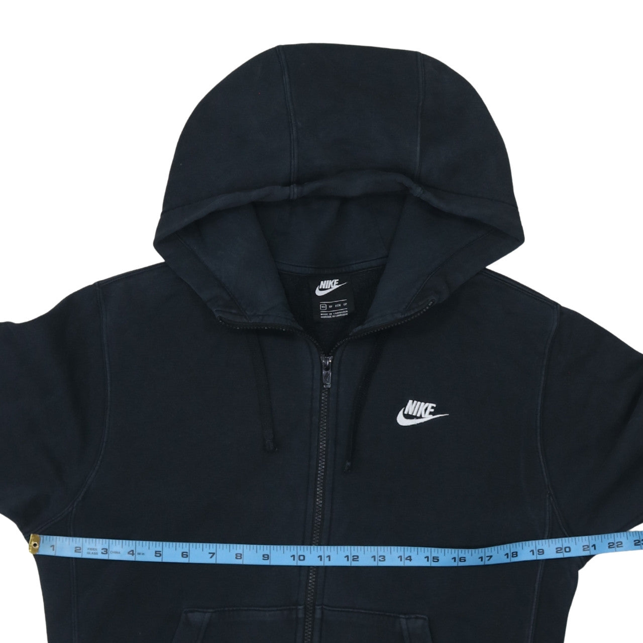 Nike Men's Black XS Full Zip Hoodie Fleece Sweatshirt