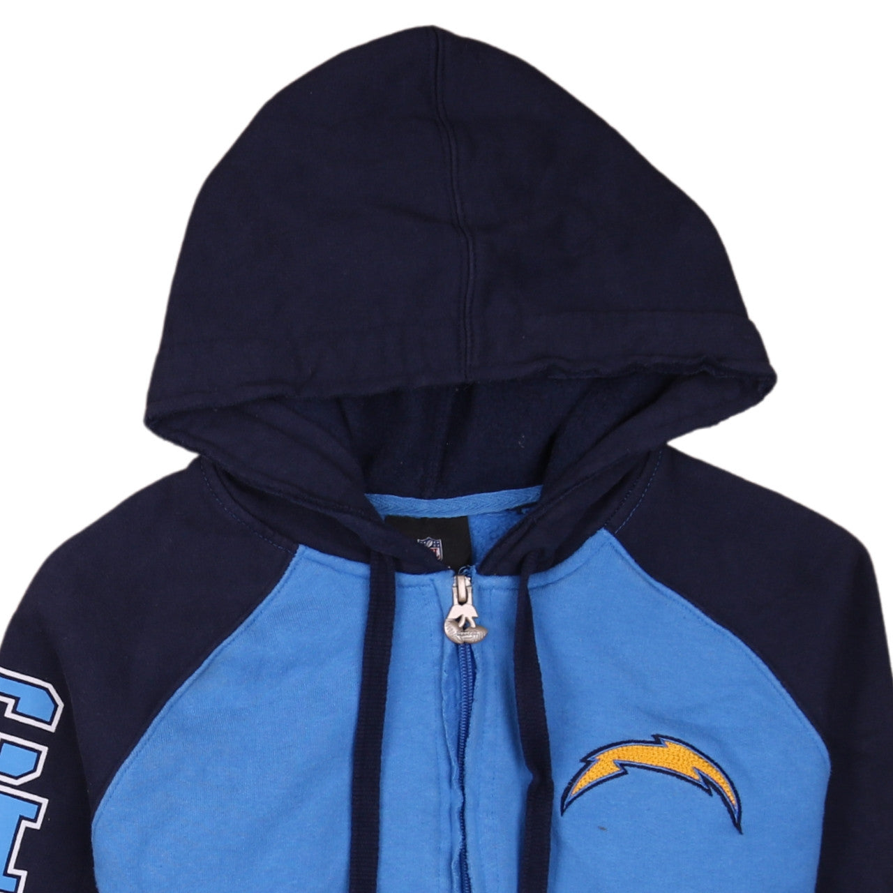 Reebok NFL Team Apparel Blue Full Zip Hoodie Unisex M Sports Fleece
