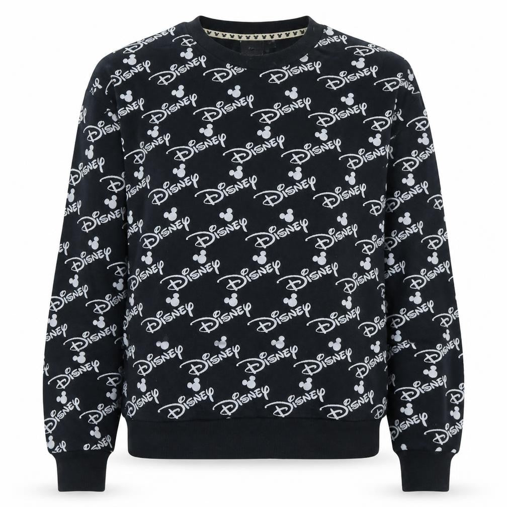 Disney Women's Black XS Pullover Sweatshirt with Mickey Print