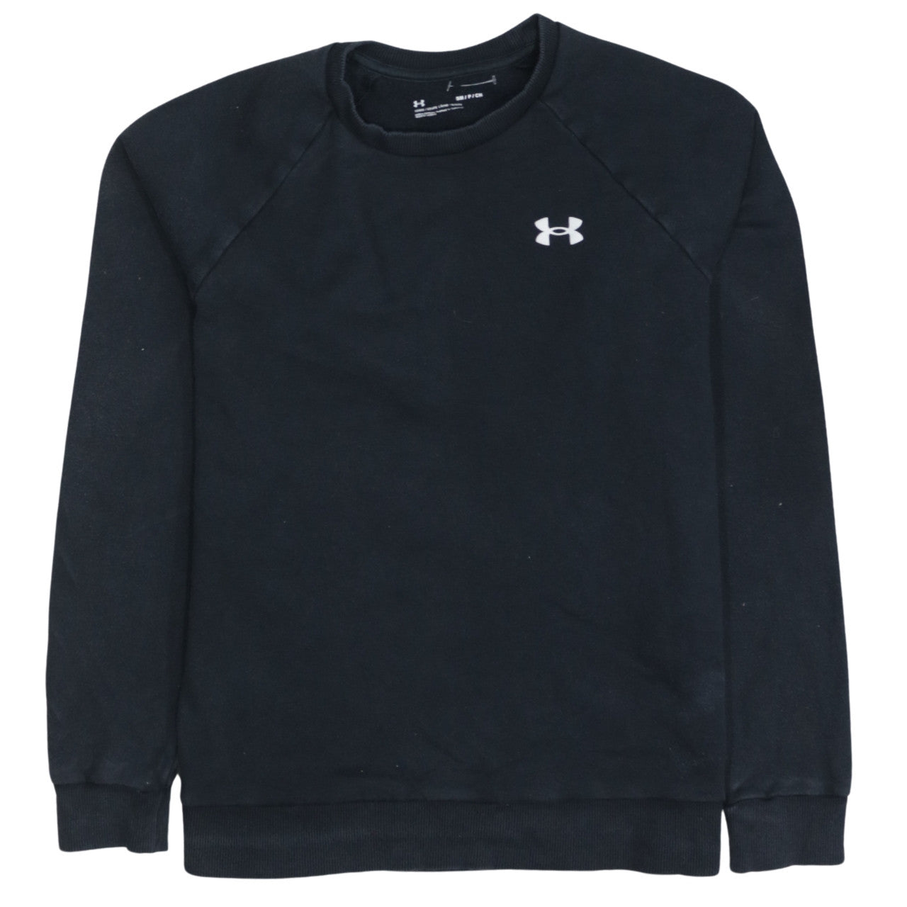 Under Armour Men's Black Small Crew Neck Pullover Sweatshirt
