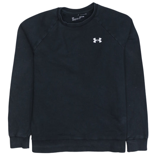 Under Armour Men's Black Small Crew Neck Pullover Sweatshirt