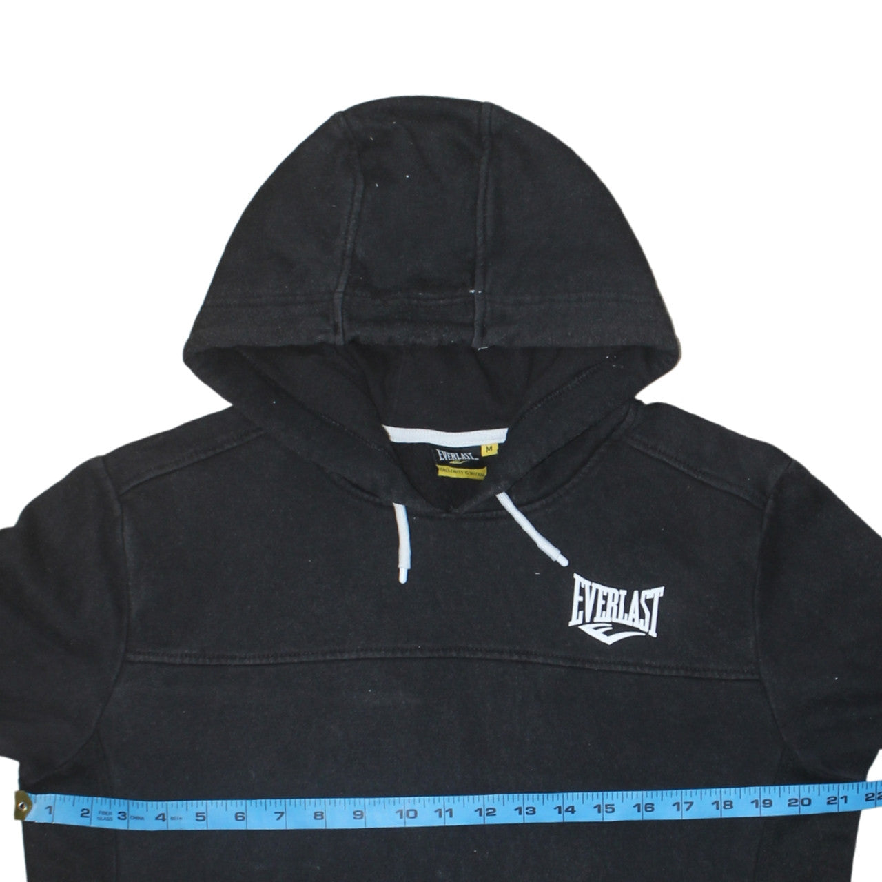 Everlast Men's Black Pullover Hoodie M Sports Fleece Sweatshirt