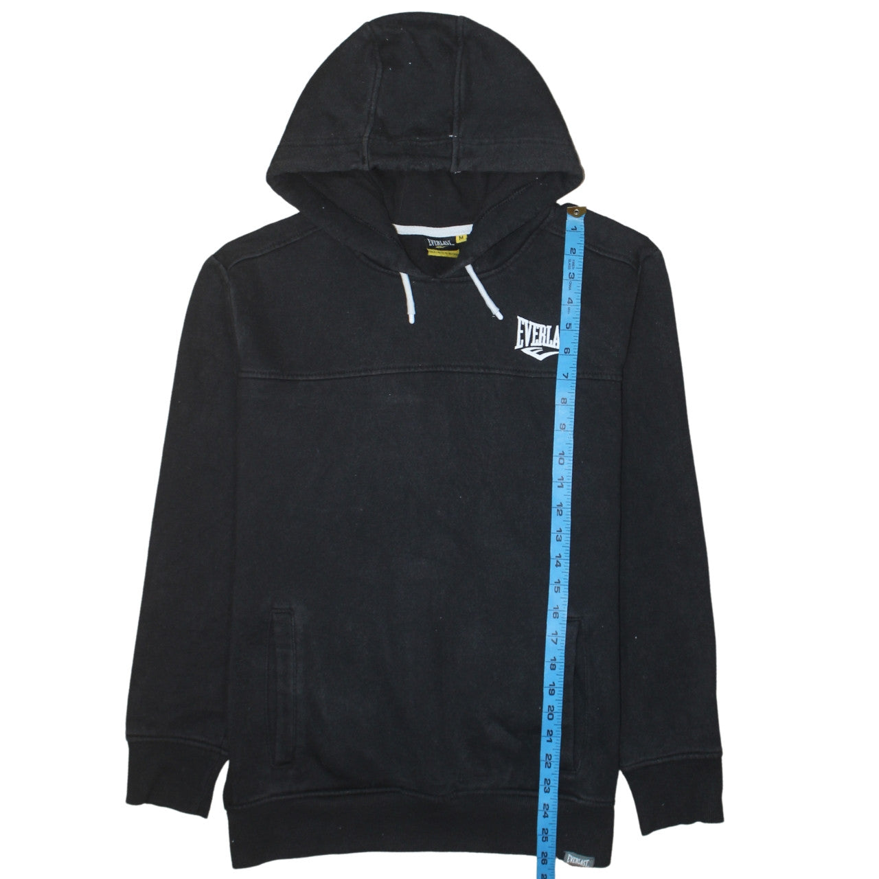 Everlast Men's Black Pullover Hoodie M Sports Fleece Sweatshirt
