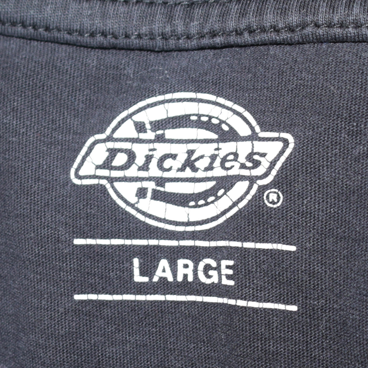 Dickies Men’s Black Cotton Short Sleeve Crew Neck T-Shirt Size L