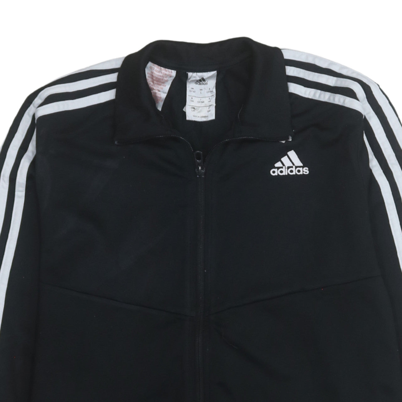 Adidas Boys Black Full Zip Sweatshirt 13-14 Years Sports Training Top