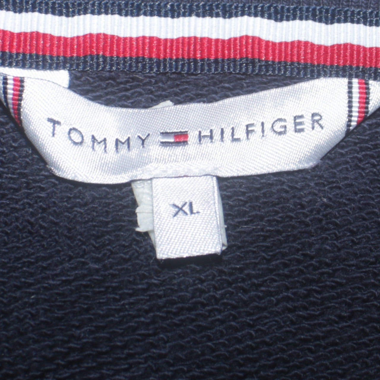 Tommy Hilfiger Men's Blue XL Crew Neck Cotton Sweatshirt