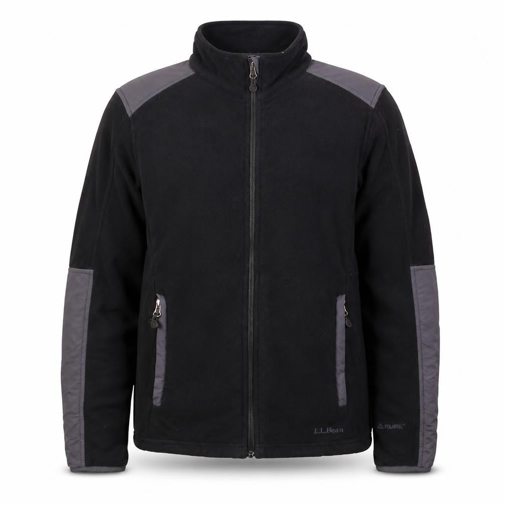 L.L. Bean Men's Black S Fleece Outdoor Full Zip Jacket