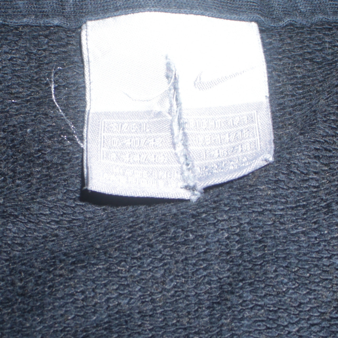 Nike Women's Black Full Zip Hoodie Size L Cotton Blend Sportswear