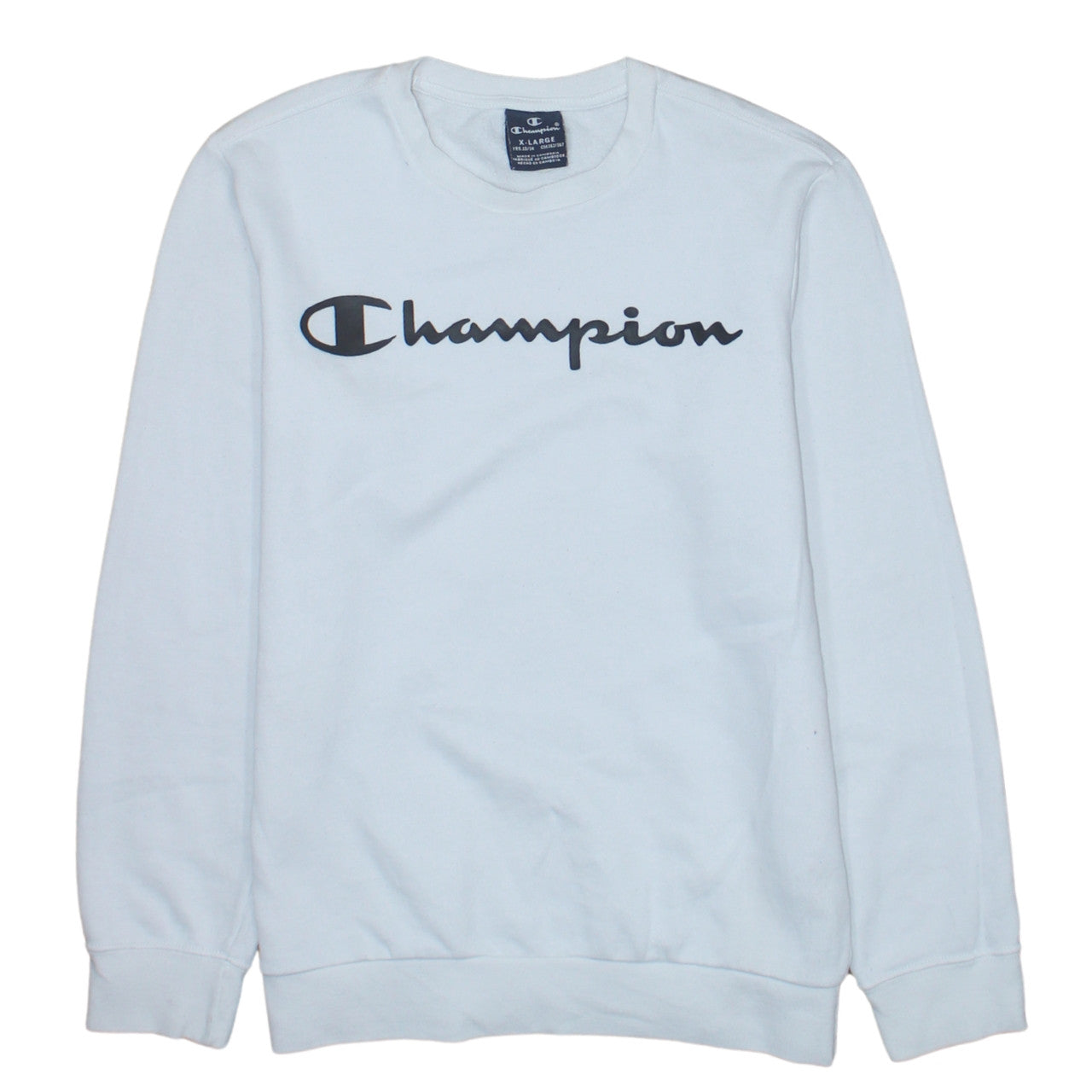 Champion Boys White Graphic Logo Pullover Sweatshirt 13-14 Years