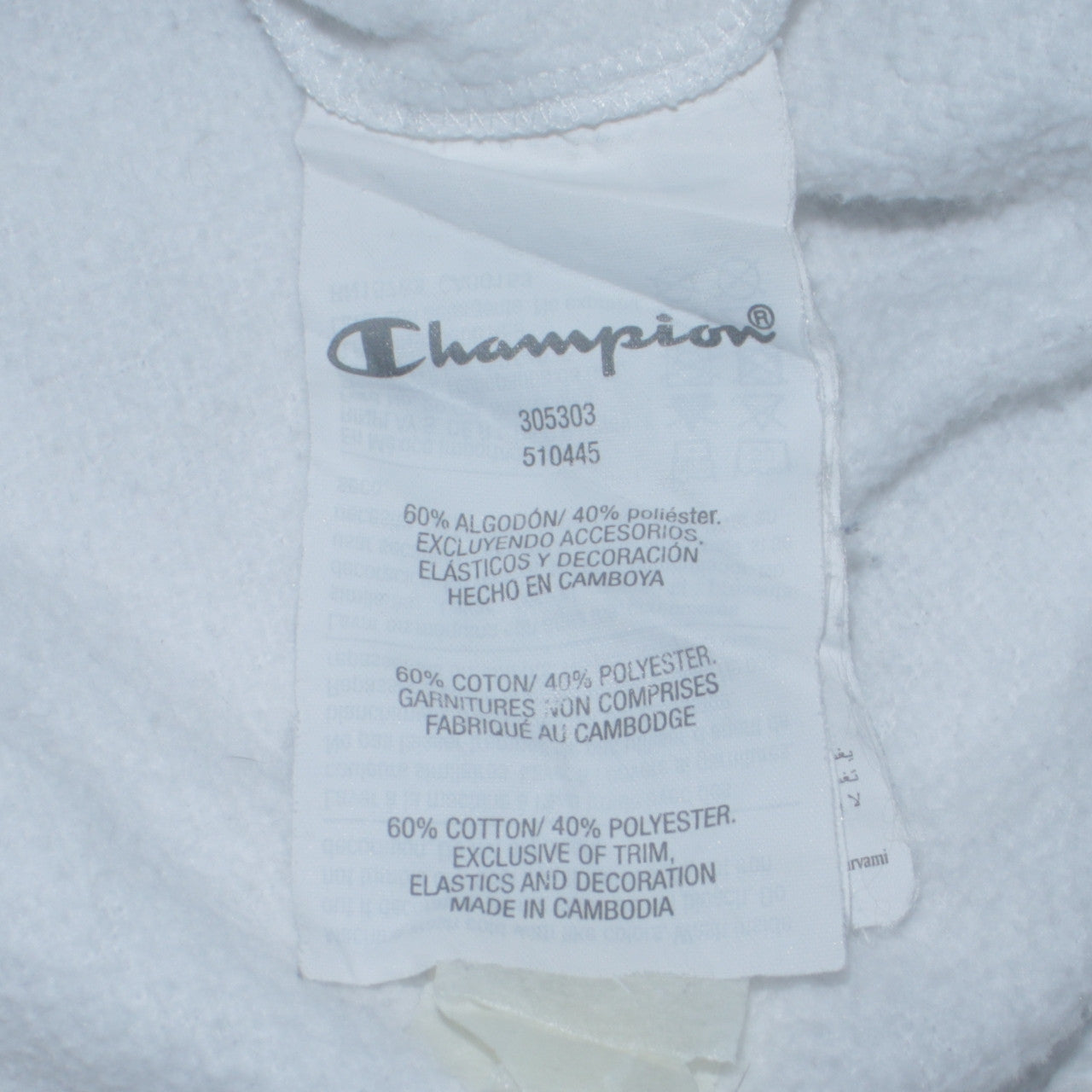 Champion Boys White Graphic Logo Pullover Sweatshirt 13-14 Years