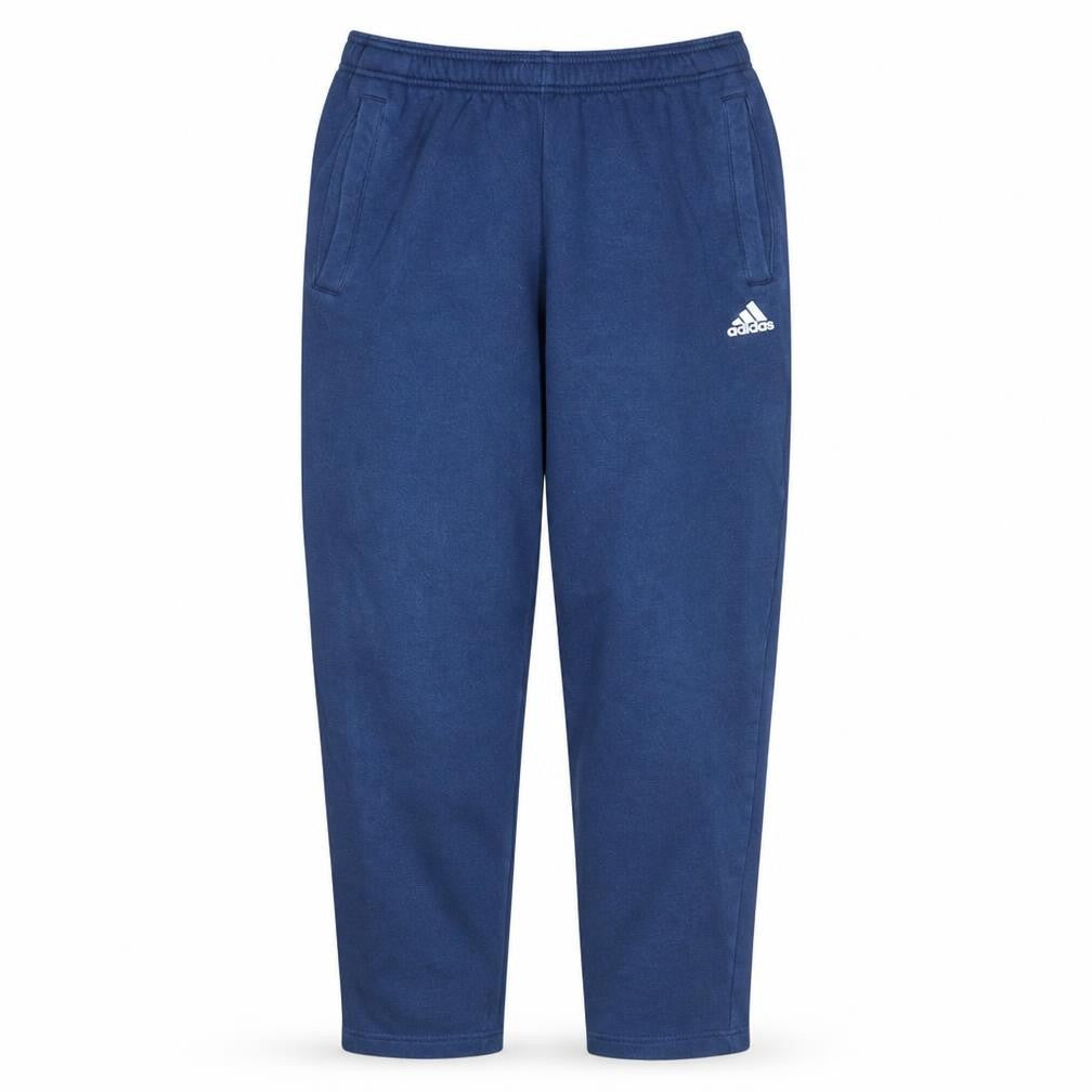 Adidas Men's Blue Regular Fit Fleece Sweatpants L