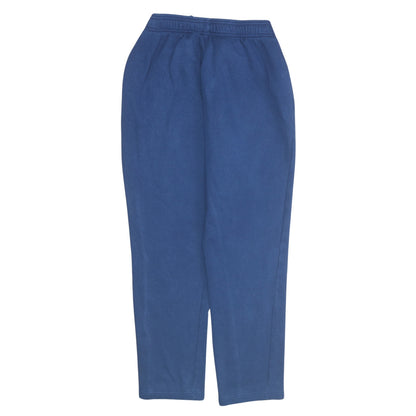 Brand and care label for Adidas Men's Blue Regular Fit Fleece Sweatpants L