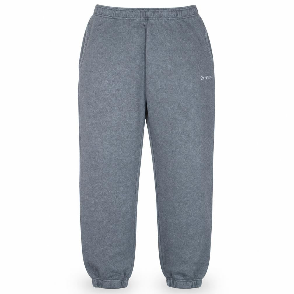 Reebok Men's Grey Fleece Sweatpants L Regular Fit Casual Trousers