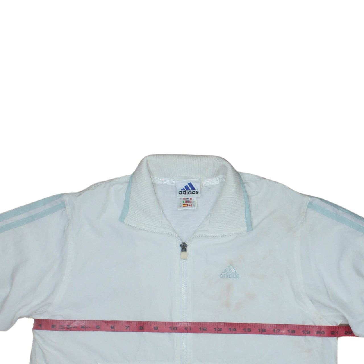 Adidas Women’s White Size 10 Full Zip Sports Jacket