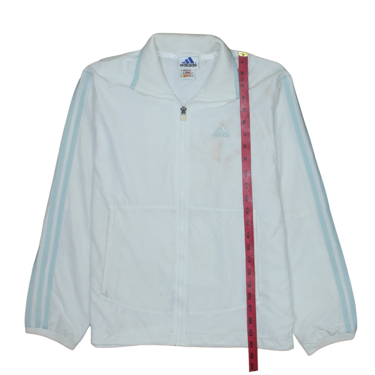 Adidas Women’s White Size 10 Full Zip Sports Jacket