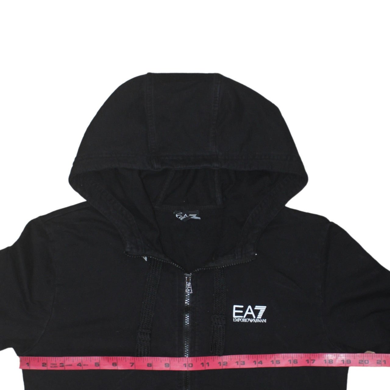 Emporio Armani EA7 Men's Black Full Zip Hoodie Size M