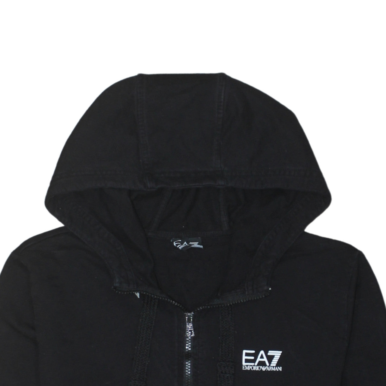 Emporio Armani EA7 Men's Black Full Zip Hoodie Size M