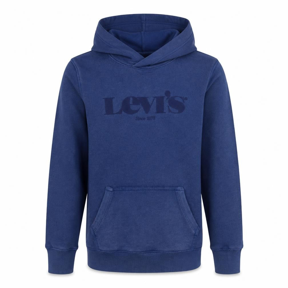 Levi's Boys Blue Pullover Hoodie 14 Years Cotton Blend Logo Design