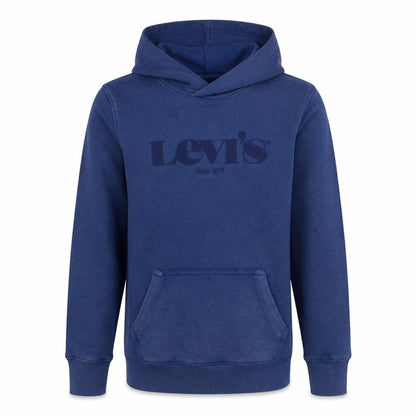 Levi's Boys Blue Pullover Hoodie 14 Years Cotton Blend Logo Design