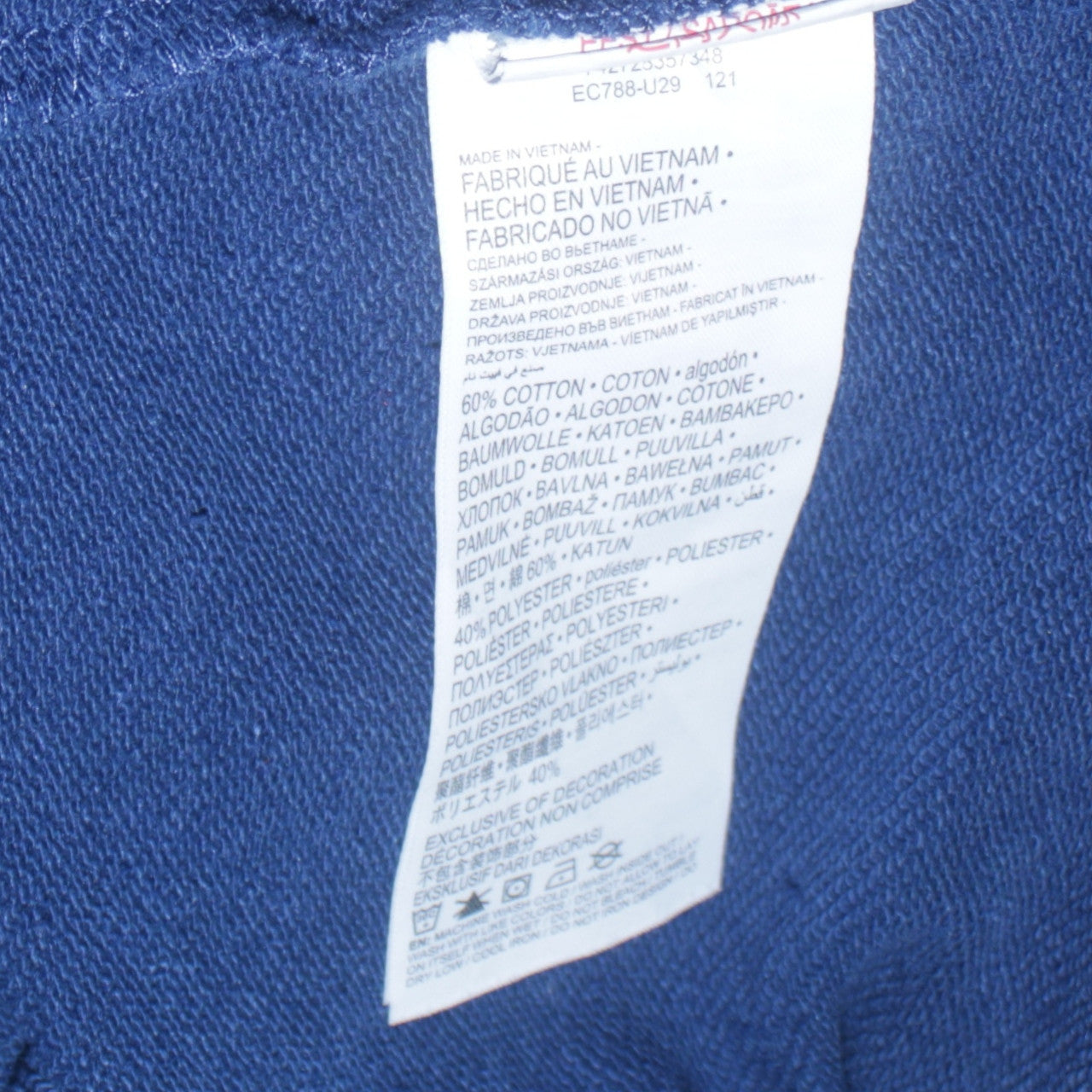 Levi's Boys Blue Pullover Hoodie 14 Years Cotton Blend Logo Design