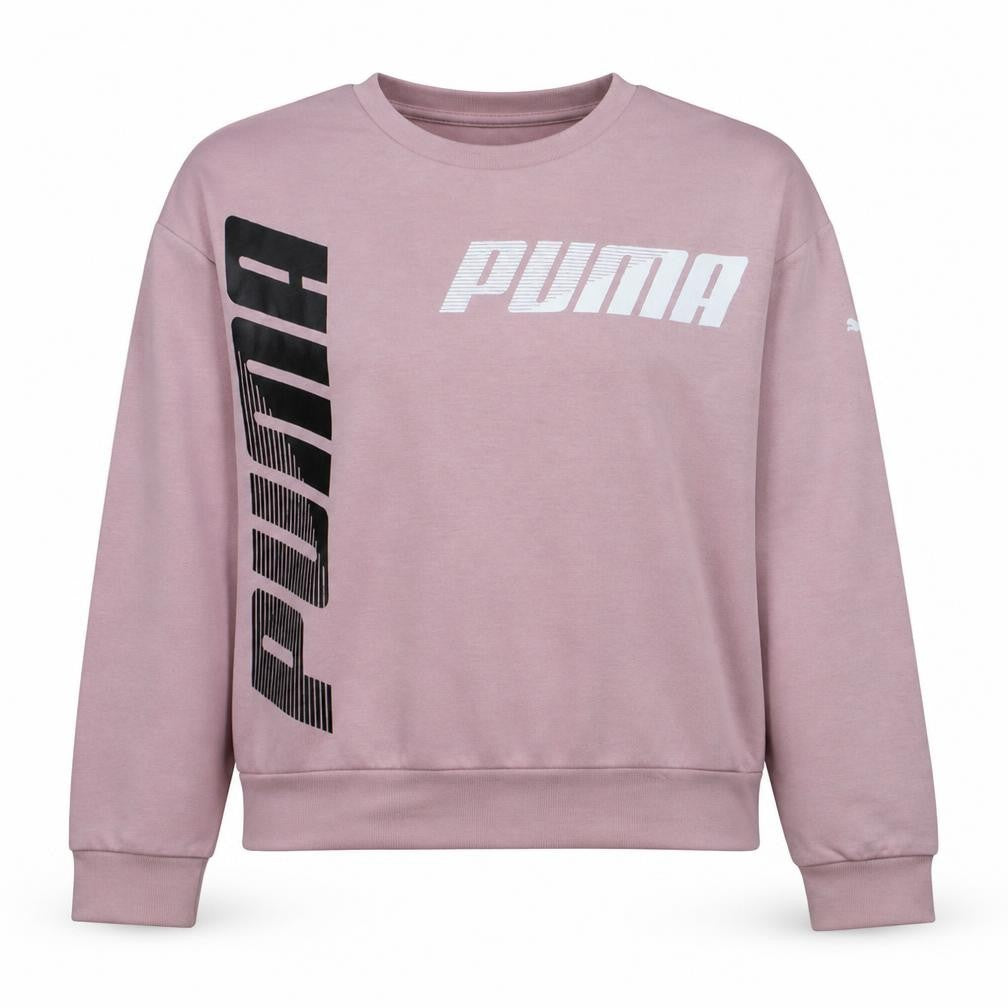 Puma Women's Pink XL Crew Neck Pullover Sweatshirt