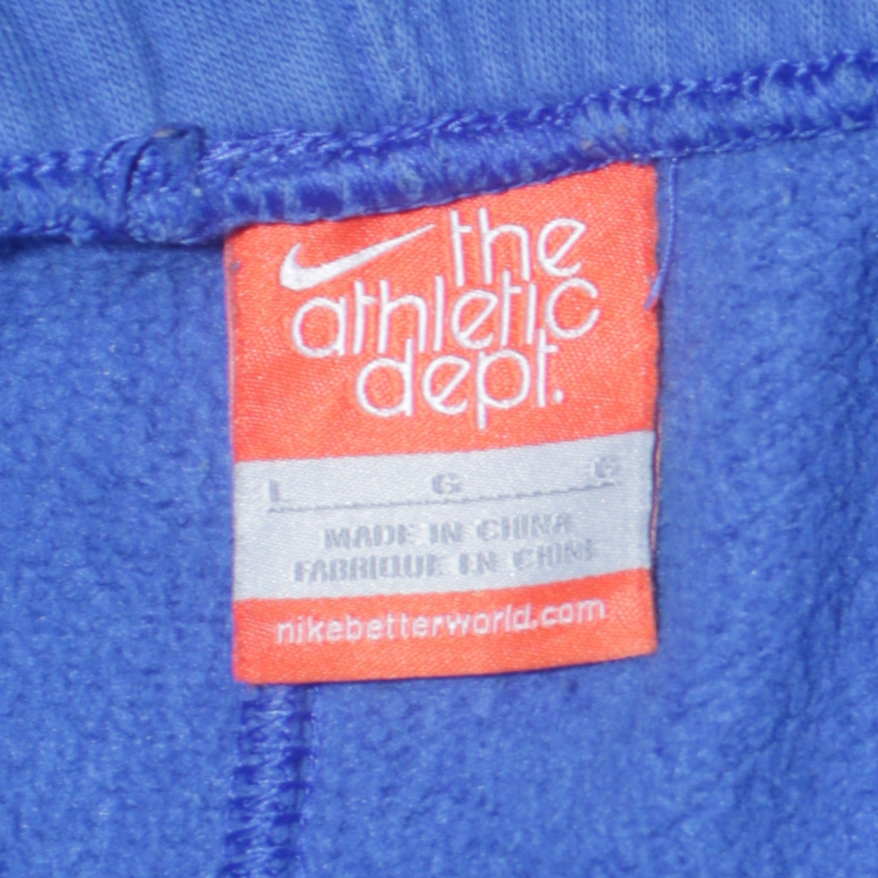 Nike Men's Blue Fleece Sweatpants Regular Fit L