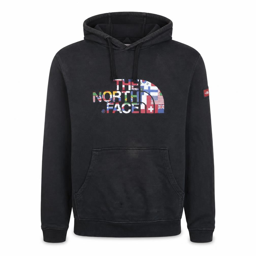 The North Face Men's Black Pullover Hoodie Size M Graphic Logo
