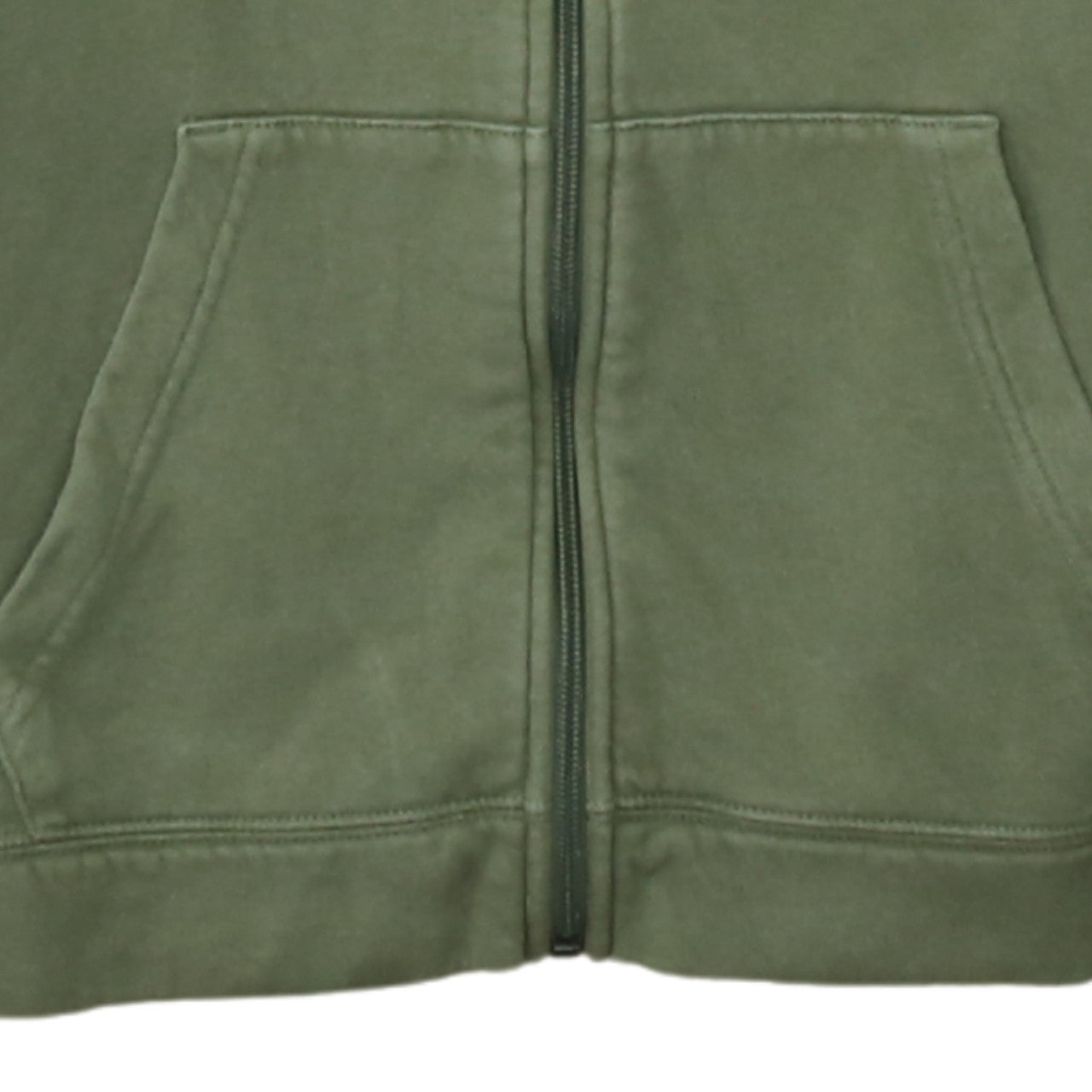 Nike Boys Green Full Zip Hoodie XL 158-170cm Cotton Blend Casual