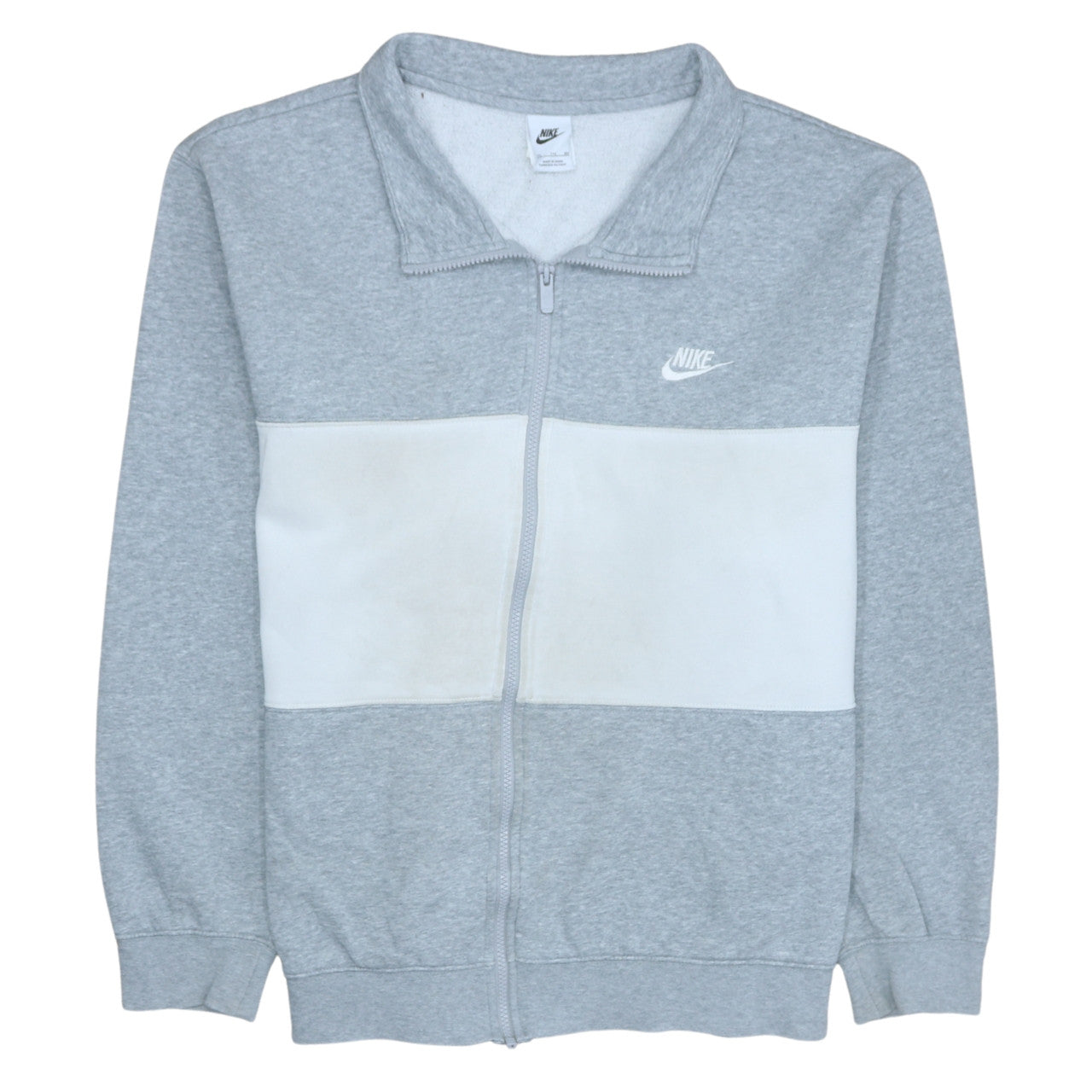 Nike Mens Grey Full Zip Sports Sweatshirt 2XL Regular Fit