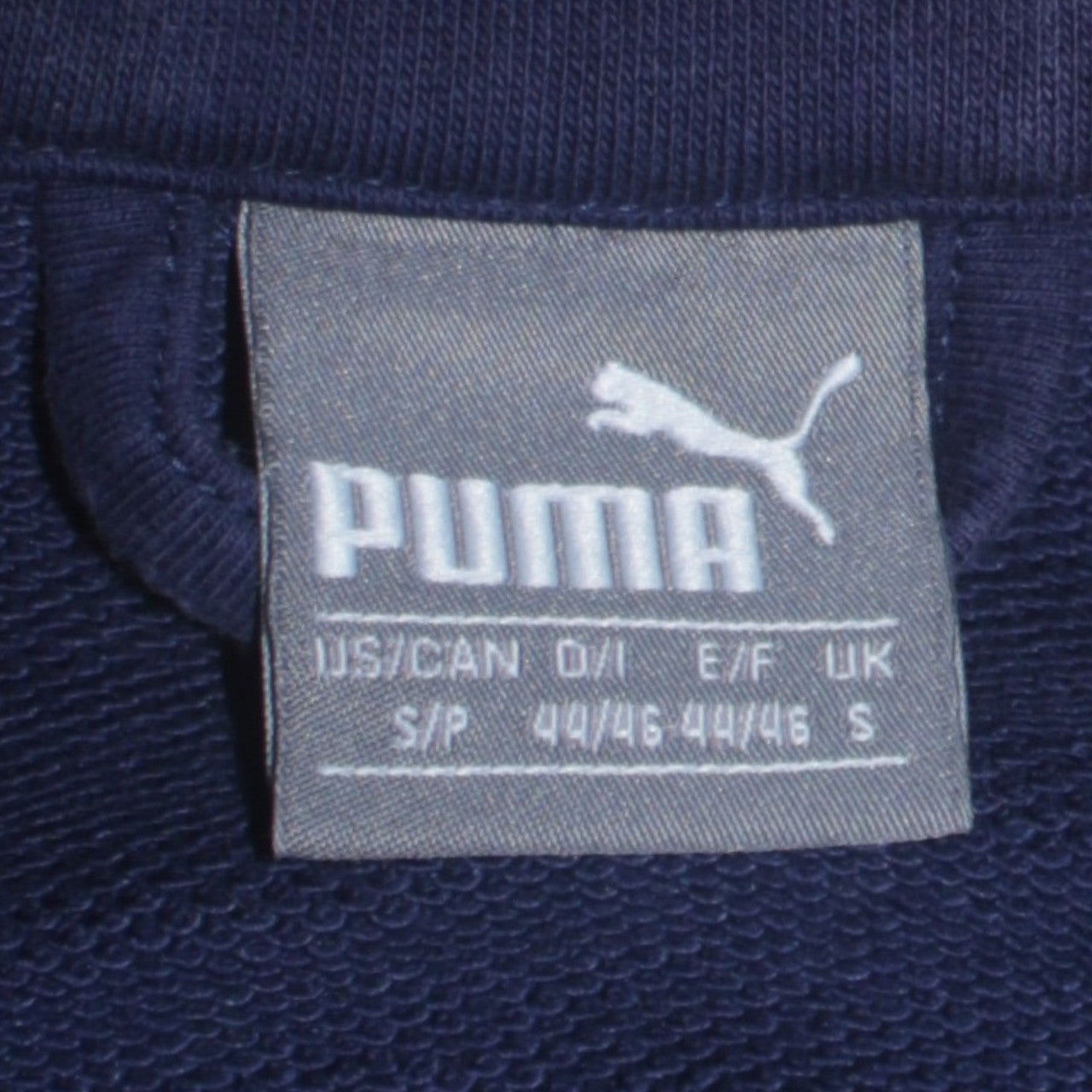 Puma Men's Blue Full Zip Sweatshirt Size S Sportswear Jacket