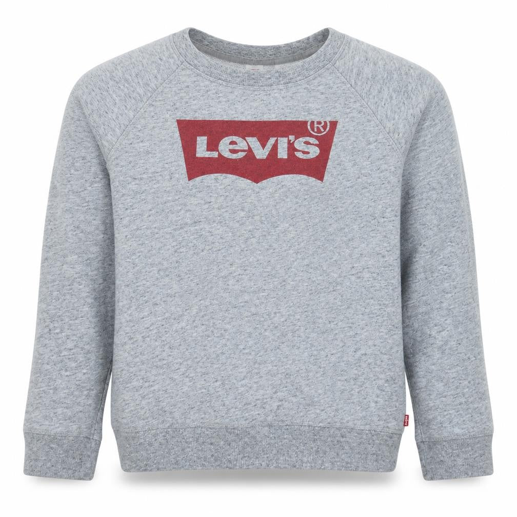 Levi's Boys Grey Logo Pullover Sweatshirt M Lightweight Crew Neck